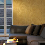 Arte Monsoon 20 Musa behang in kleur Gold Leaf (75004B) - Interieur impressie