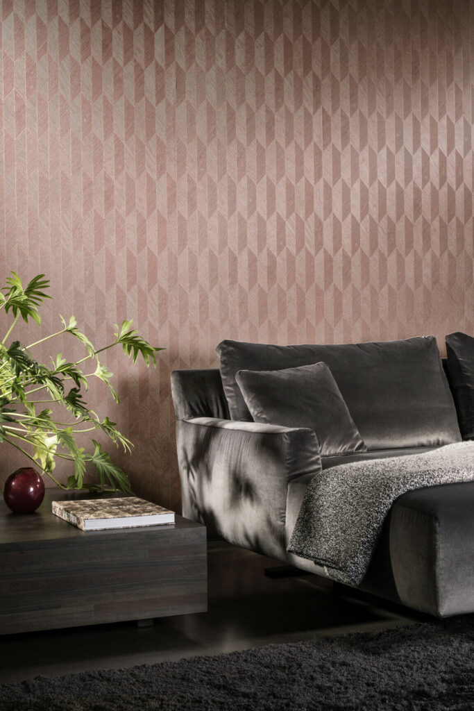 Arte Monsoon 20 Symbol behang in kleur Vintage Blush (26533A) - Interieur impressie