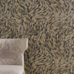 Moooi wallcovering extinct animals Blushing sloth behang in kleur Sepia (MO2043) - Interieur impressie