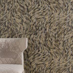 Moooi wallcovering extinct animals Blushing sloth behang in kleur Sepia (MO2043) - Interieur impressie