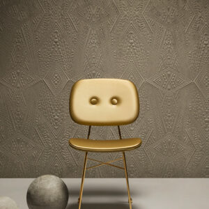 Moooi wallcovering extinct animals Dwarf rhino behang in kleur Sage (MO2083) - Interieur impressie