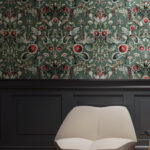 Moooi wallcovering green house Coccinella bella behang in kleur Sage Green (MO5001) - Interieur impressie