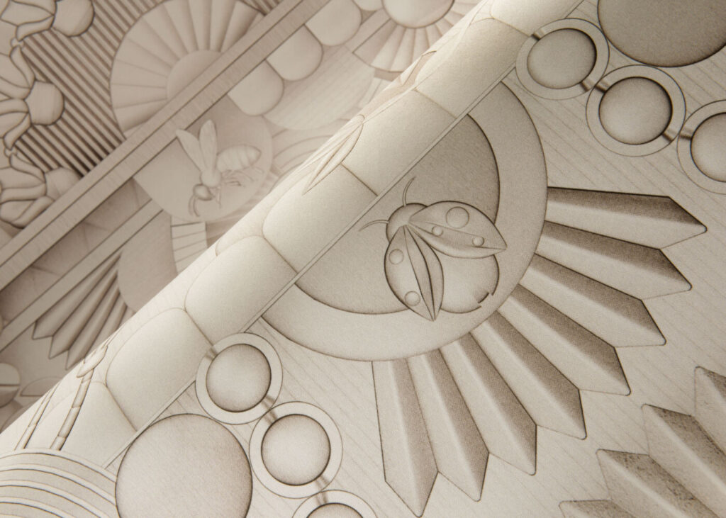 Moooi wallcovering green house Greenhouse gathering arch behang (MO5056) - Sfeerbeeld