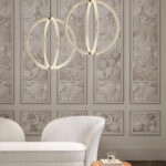 Moooi wallcovering green house Greenhouse gathering window behang in kleur Oyster White (MO5051) - Interieur impressie