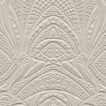 Moooi wallcovering green house Lacy longlegs behang in kleur Silver (MO5030) - Product close-up