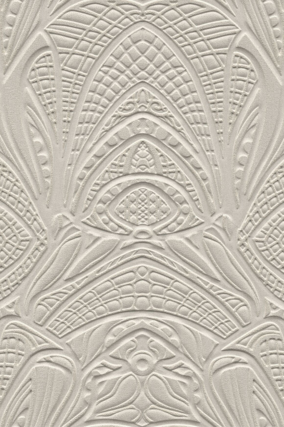 Moooi wallcovering green house Lacy longlegs behang in kleur Silver (MO5030) - Product close-up