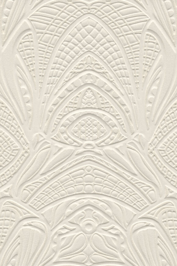 Moooi wallcovering green house Lacy longlegs behang in kleur Ivory (MO5031) - Product close-up