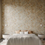 Moooi wallcovering green house Silk bombis behang in kleur Silk Bronze (MO5010) - Interieur impressie
