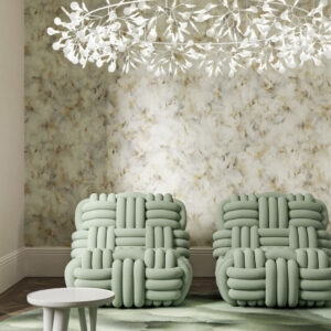 Moooi wallcovering green house Silk bombis behang in kleur Silk Moss (MO5012) - Interieur impressie