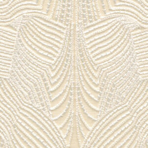 Moooi wallcovering green house Techno bee embroidered behang in kleur Ivory (MO5040) - Product close-up