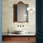 Moooi wallcovering green house Techno bee embroidered behang in kleur Ivory (MO5040) - Interieur impressie