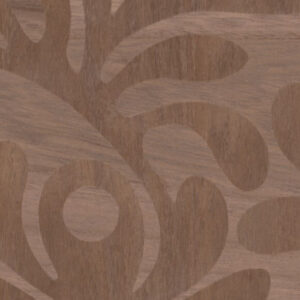 Moooi wallcovering green house Woodblock beetle fern behang in kleur Walnut (MO5021) - Product close-up