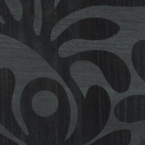 Moooi wallcovering green house Woodblock beetle fern behang in kleur Ebony (MO5022) - Product close-up