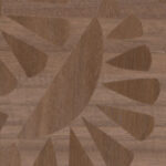 Moooi wallcovering green house Woodblock beetle flora behang in kleur Walnut (MO5061) - Product close-up