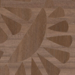 Moooi wallcovering green house Woodblock beetle flora behang in kleur Walnut (MO5061) - Product close-up