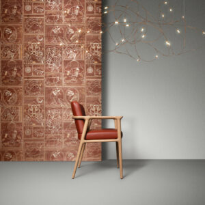 Moooi wallcovering memento moooi Golden tiger behang in kleur Jarrah (MO4041) - Interieur impressie