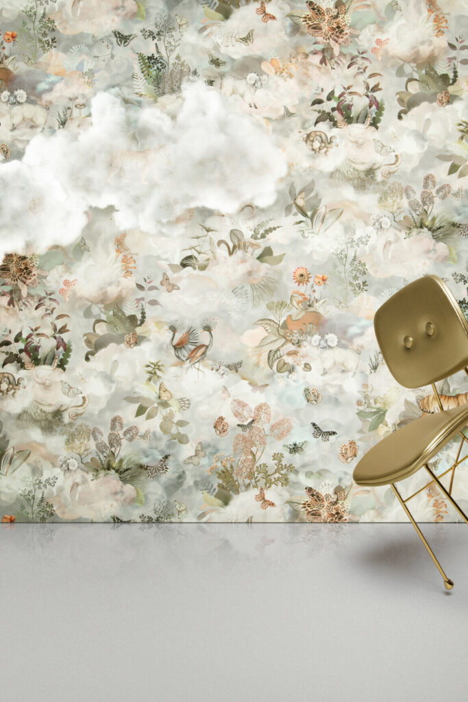 Moooi wallcovering memento moooi Memento moooi medley behang in kleur Dawn (MO4030) - Interieur impressie
