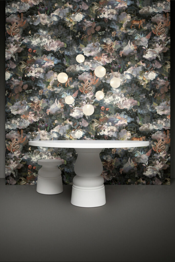 Moooi wallcovering memento moooi Memento moooi medley behang in kleur Dusk (MO4032) - Interieur impressie