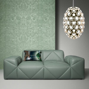Moooi wallcovering memento moooi Mimic moth behang in kleur Sage (MO4002) - Interieur impressie