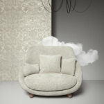 Moooi wallcovering memento moooi Mimic moth behang in kleur Dodo (MO4003) - Interieur impressie