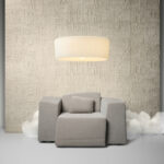 Moooi wallcovering memento moooi Pogo goat behang in kleur Stone (MO4052) - Interieur impressie