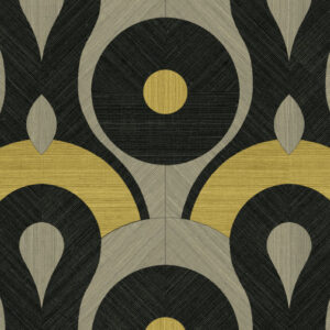 Moooi wallcovering memento moooi Queen cobra behang in kleur Peridot (MO4012) - Product close-up