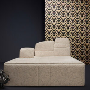 Moooi wallcovering tokyo blue Lucky os behang in kleur Birch & Black (MO3040) - Interieur impressie