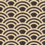 Moooi wallcovering tokyo blue Lucky os behang in kleur Birch & Black (MO3040) - Product close-up