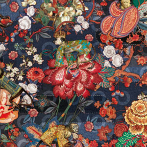 Moooi wallcovering tokyo blue Rendezvous tokyo blue behang in kleur Indigo (MO3010) - Product close-up