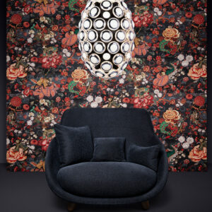 Moooi wallcovering tokyo blue Rendezvous tokyo blue behang in kleur Indigo (MO3010) - Interieur impressie