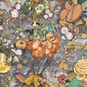 Moooi wallcovering tokyo blue Rendezvous tokyo blue behang in kleur Cashmere (MO3011) - Product close-up