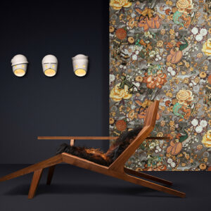 Moooi wallcovering tokyo blue Rendezvous tokyo blue behang in kleur Cashmere (MO3011) - Interieur impressie