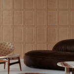 Arte Objet Cassetta behang in kleur Cinnamon (44010) - Interieur impressie