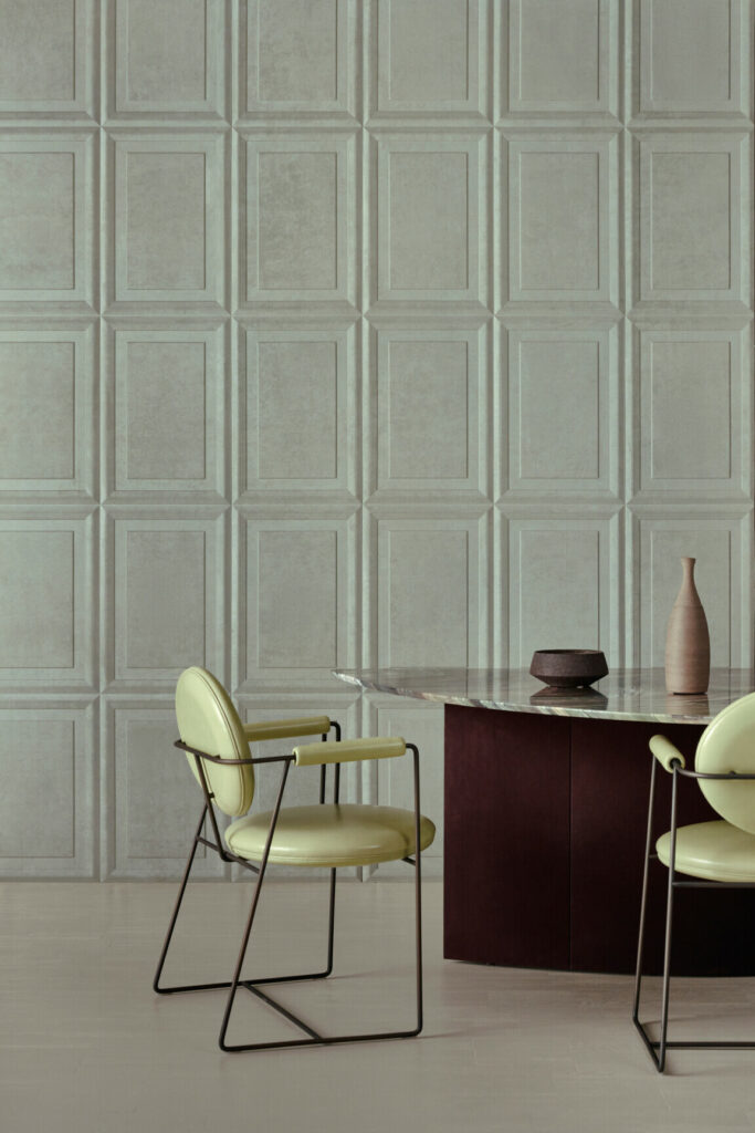 Arte Objet Cassetta behang in kleur Jadeite (44012) - Interieur impressie