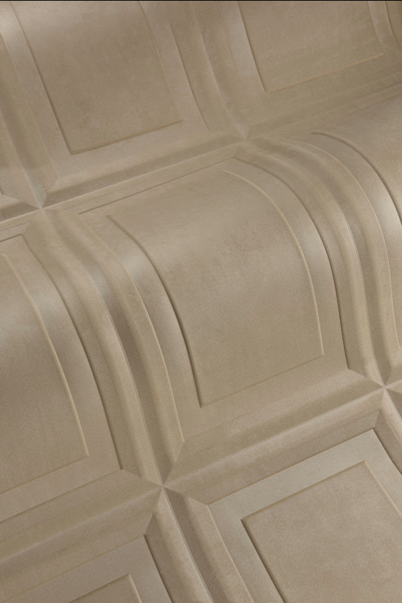 Arte Objet Cassetta behang in kleur Beige (44013) - Product close-up