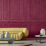 Arte Objet Grandeur behang in kleur Damson (44000) - Interieur impressie