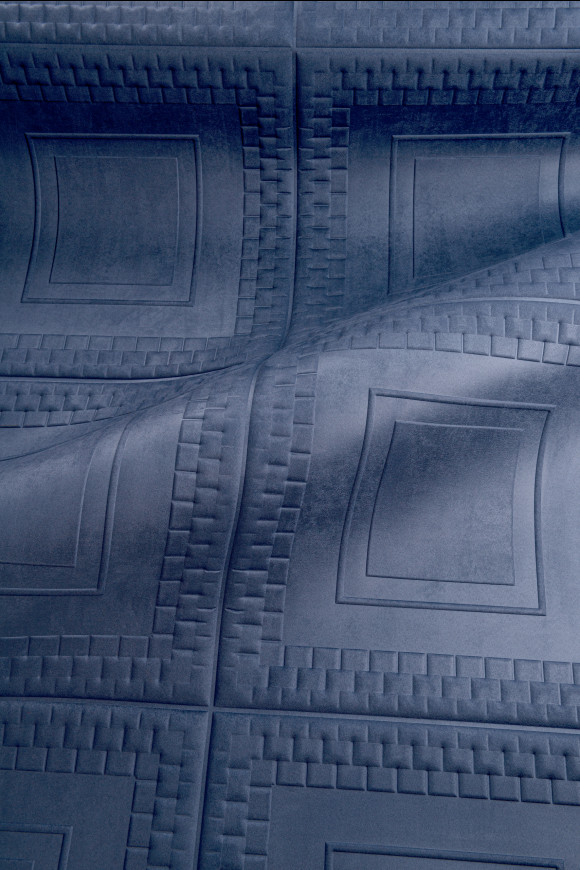 Arte Objet Pantheon behang in kleur Navy (44030) - Product close-up