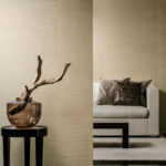 Arte Oculaire Line behang in kleur Beige (80700) - Interieur impressie