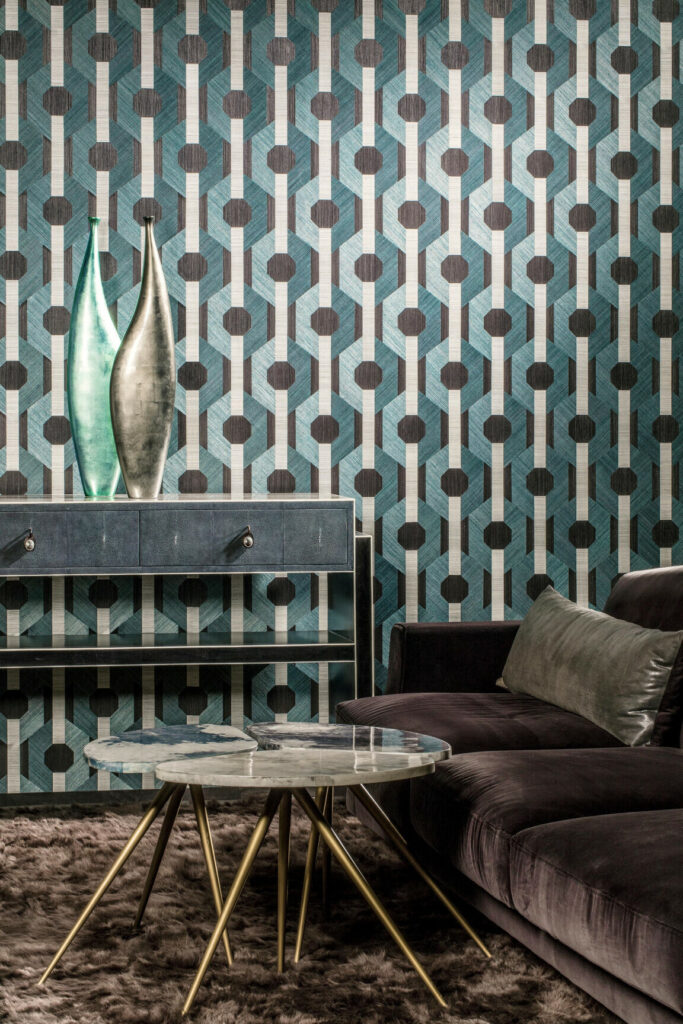 Arte Oculaire Metric behang in kleur 80500 (80500) - Interieur impressie