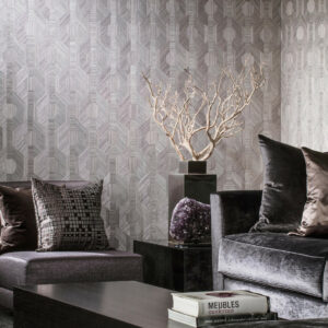 Arte Oculaire Metric behang in kleur 80506 (80506) - Interieur impressie