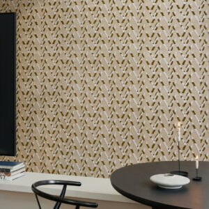 Arte Osmanthus Chasu behang in kleur Fresh Gold (54510) - Interieur impressie