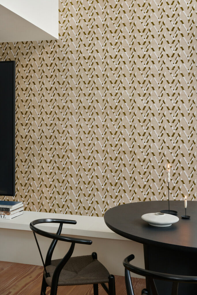 Arte Osmanthus Chasu behang in kleur Fresh Gold (54510) - Interieur impressie