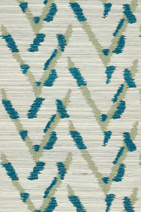 Arte Osmanthus Chasu behang in kleur Milky Blue (54512) - Product close-up