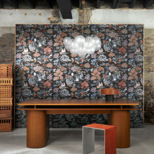 Arte Osmanthus Gardens of okayama behang in kleur Midnight Garden (54501) - Interieur impressie