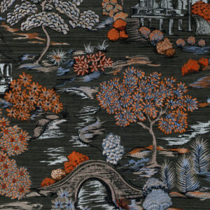 Arte Osmanthus Gardens of okayama behang in kleur Midnight Garden (54501) - Product close-up