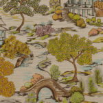 Arte Osmanthus Gardens of okayama behang in kleur Blossom Garden (54502) - Product close-up