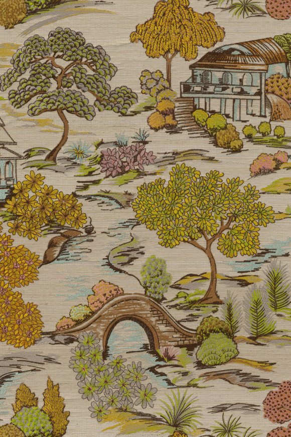 Arte Osmanthus Gardens of okayama behang in kleur Blossom Garden (54502) - Product close-up