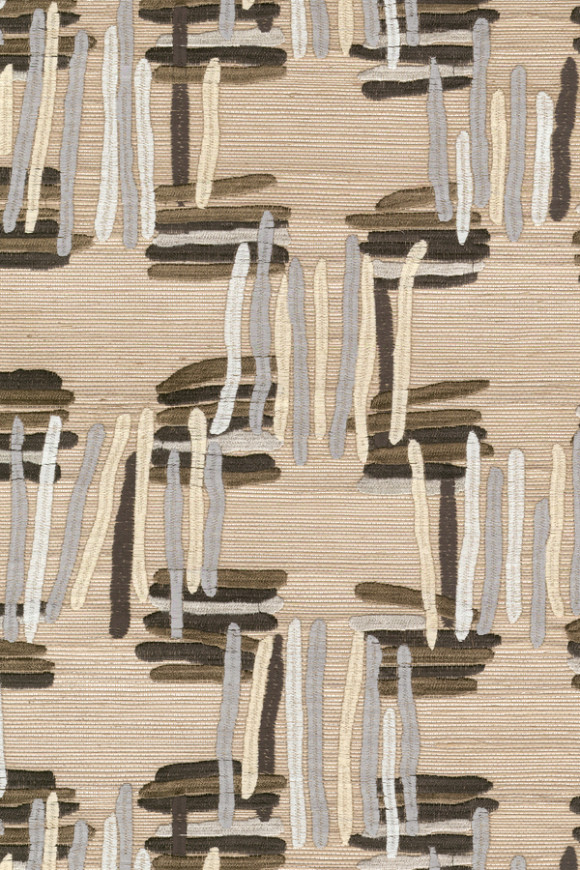 Arte Osmanthus Tatami behang in kleur Cafe Latte (54521) - Product close-up