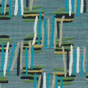 Arte Osmanthus Tatami behang in kleur Calypso Teal (54524) - Product close-up