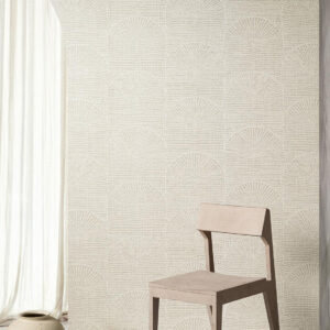 Arte Pampas Cupula behang in kleur Taupe (73561) - Interieur impressie